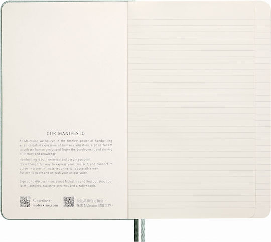Moleskine Notes Σημειωματάριο Ριγέ Πράσινο