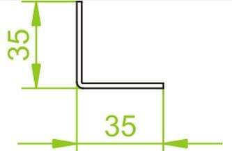 Baks Perforated Angle Bracket Ktd35h35/2 35x35mm 620420