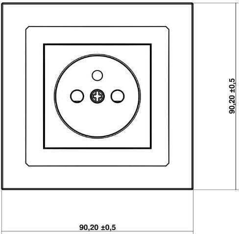 Karlik Power Socket Gray 1pcs