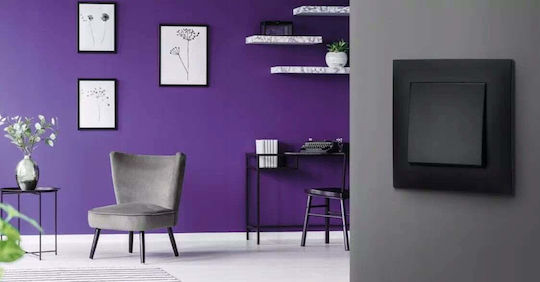 Ospel Switch Frame 2 Positions in Black Color R-2Z/33