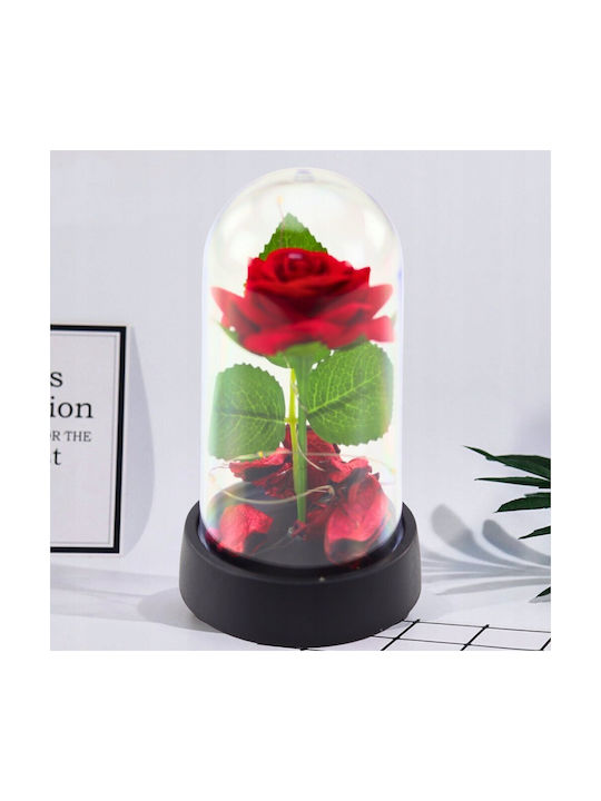 Lean Toys Dekorative Lampe Unendliche Rose Rosa