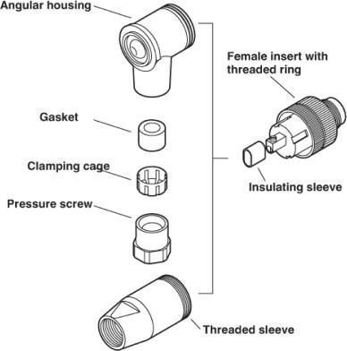 Phoenix Contact Female Angular M12 4-pin Sensor Connector Cable Gland Pg7 Black Sacc-m12fr-4con-pg7-m 1681143