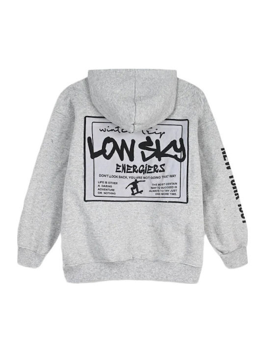 Energiers Kids Sweatshirt with Hood and Pockets Gray