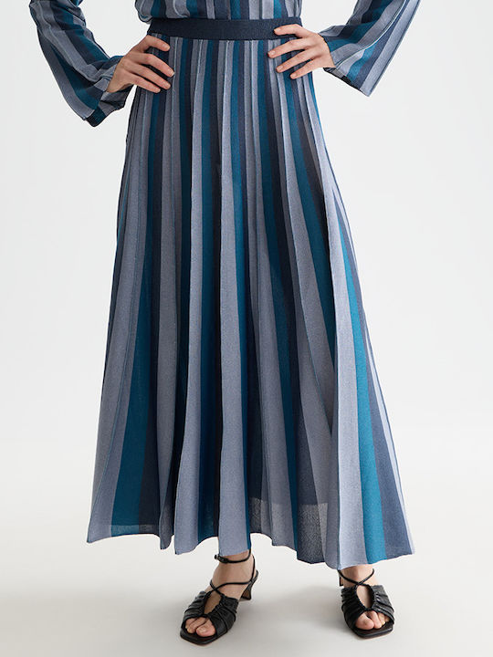 Плисе Maxi Пола Blue