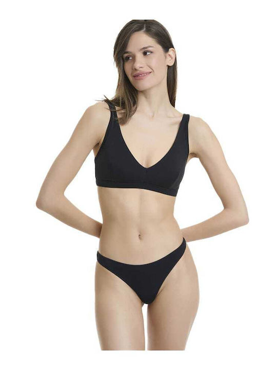Bamboo Γυναικεία Slip 2Pack Μαύρο