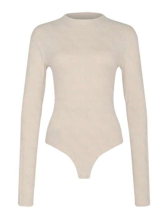 Guess Women's Bodysuit Ls Teodora Logo Body W5bp09k68d2