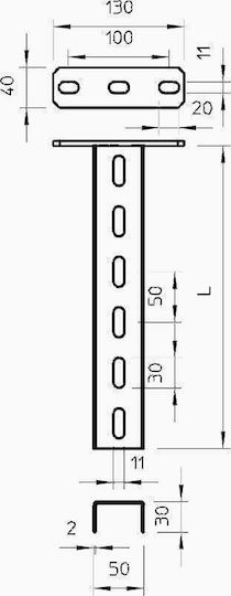 Bettermann Ceiling Hanger Us3k80ft Head 0.8m 6342364