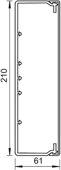 Bettermann Canal De Instalare Wdk60210rw 210x60mm Alb