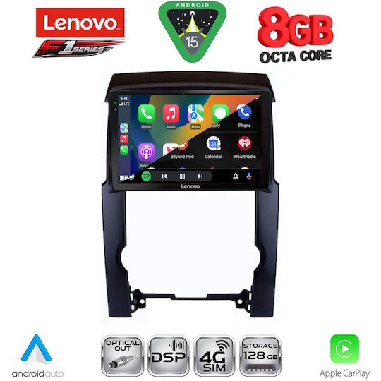 Lenovo Car Audio System for Kia Sorento 2009-2014 (Bluetooth/USB/WiFi/GPS/Apple-Carplay/Android-Auto) with Touch Screen 10"