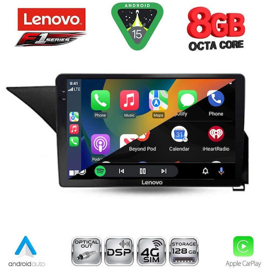 Lenovo Ηχοσύστημα Αυτοκινήτου για Mercedes-Benz E Class 2009-2016 (Bluetooth/USB/WiFi/GPS/Apple-Carplay/Android-Auto) με Οθόνη Αφής 10"