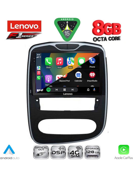 Lenovo Auto-Audiosystem für Renault Clio 2016-2019 (Bluetooth/USB/WiFi/GPS/Apple-Carplay/Android-Auto) mit Touchscreen 10"