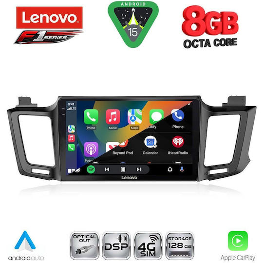 Lenovo Car Audio System for Toyota RAV 4 2013-2019 (Bluetooth/USB/WiFi/GPS/Apple-Carplay/Android-Auto) with Touch Screen 10"