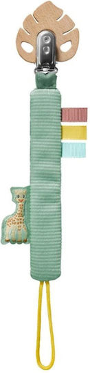 Sophie La Girafe Pacifiers Accessories Ribbon with Fabric Green