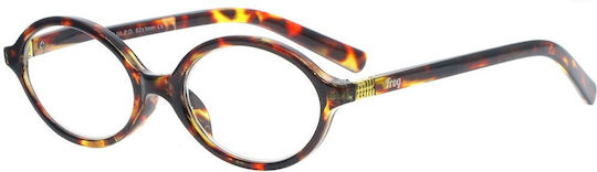 Frog Optical Reading Glasses +1.25 in Brown color
