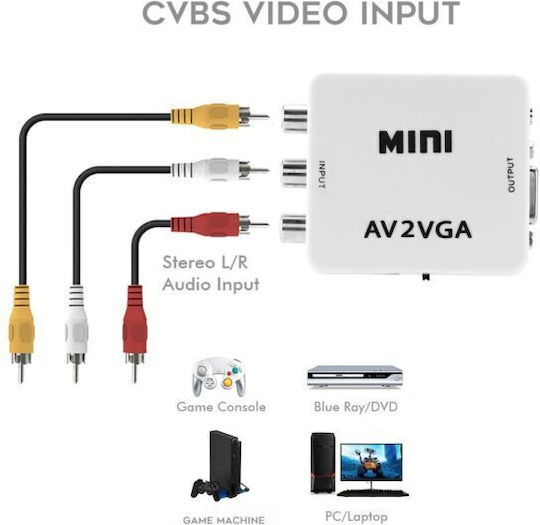 Конвертор VGA мъжки към VGA женски 1бр 111734