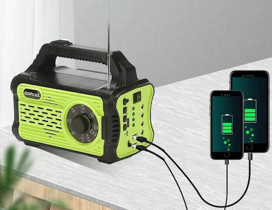Autonomous Solar Lighting System with Light System , Radio , Flash Light & Charger GD-8076