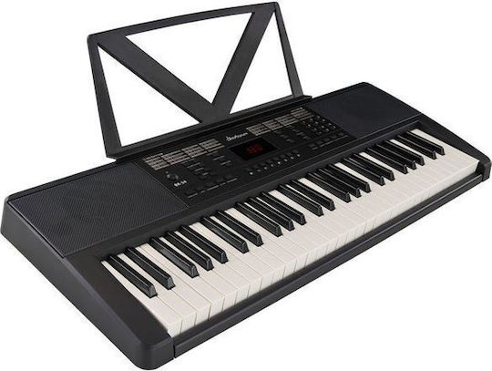 Startone Tastatur BK-54 mit 54 Tasten Standard Berührung mit Notenständer Schwarz