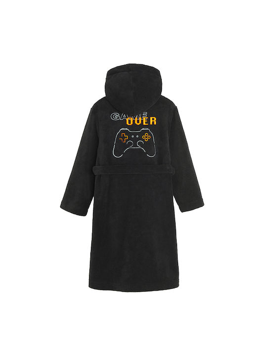 Cool Club Kids Hooded Bathrobe Black
