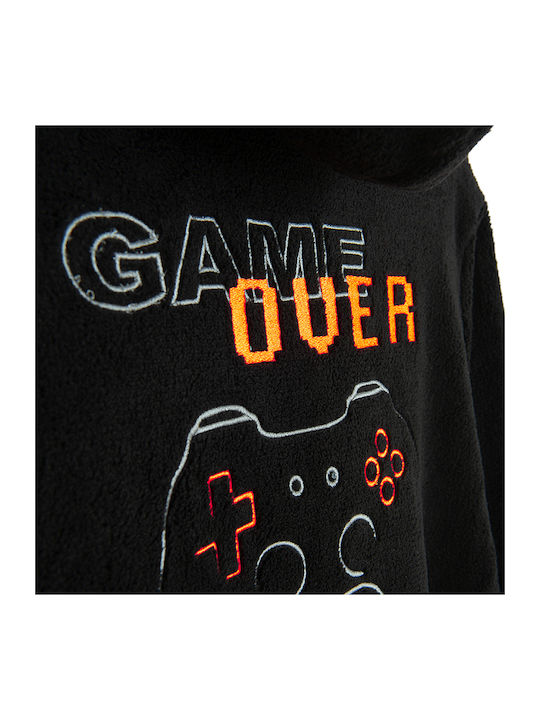 Cool Club Kids Hooded Bathrobe Black