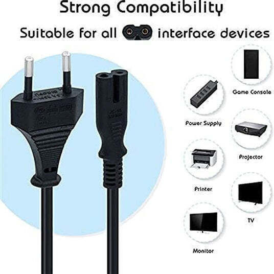 8661 Power Cord Cable Figure 8 To 2 Pin 1.5m