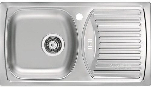 Alveus Ένθετος Δεξιός Inox με Μπαταρία Μ78xΠ35cm Γκρι Alveus Ένθετος Δεξιός Inox με Μπαταρία Μ78xΠ35cm Γκρι