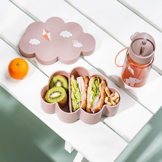 Done by Deer Feeding Set made of Plastic with Non-Slip Base Pink 3pcs
