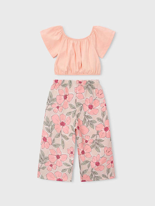 Kids Sweatpants Set Salmon 2 Pieces
