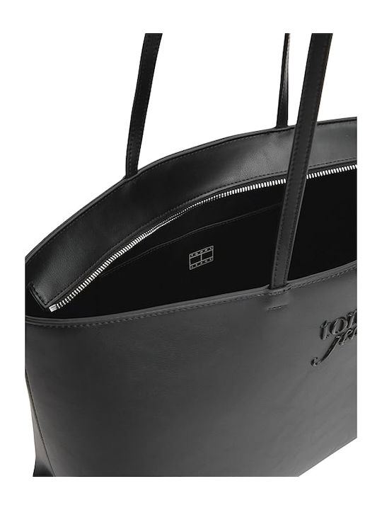Leather Women's Tote Handbag Black AW0AW18455 BDS