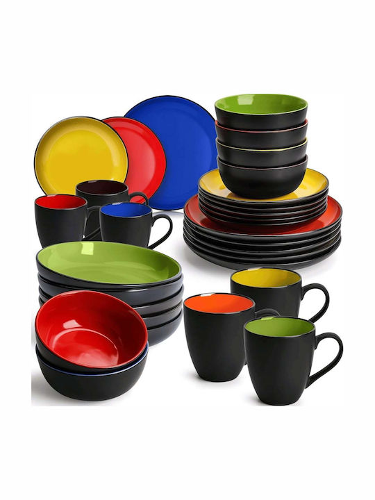 Miamio Le Papillon Multicolor Ceramică Set de Vase 30buc