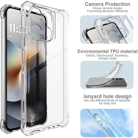 Imak Umschlag Rückseite Silikon Transparent (Moto G56)