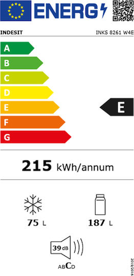 Indesit 262лт В177xШ54xД55см. Бял INKS 8261 W4E