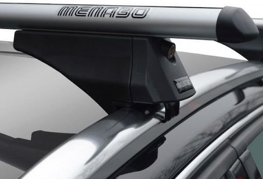 Menabo Aluminum Car Roof Bars Tiger XL Silver 131.5 Cm Silver Color BMW X1 E84 5 Doors 2009>2012 Flush Or Raised Rails 2 Pieces 8500/mb Menabo Mp.8500/mb-18
