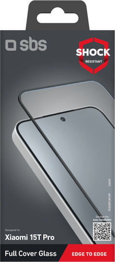 SBS Full Face Tempered Glass Μαύρο (Xiaomi 15T Pro)