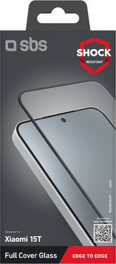 SBS Full Face Tempered Glass Black (Xiaomi 15T)