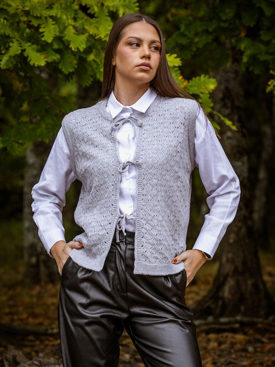 Winter Women's Tunic Sleeveless Grey Light