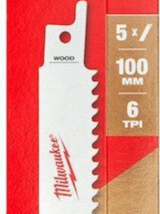 Πριόνι Milwaukee Hackzall 100mm/6t 5τμχ