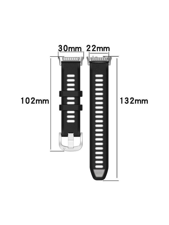 Λουράκι Σιλικόνης Μαύρο (Huawei Watch D2)