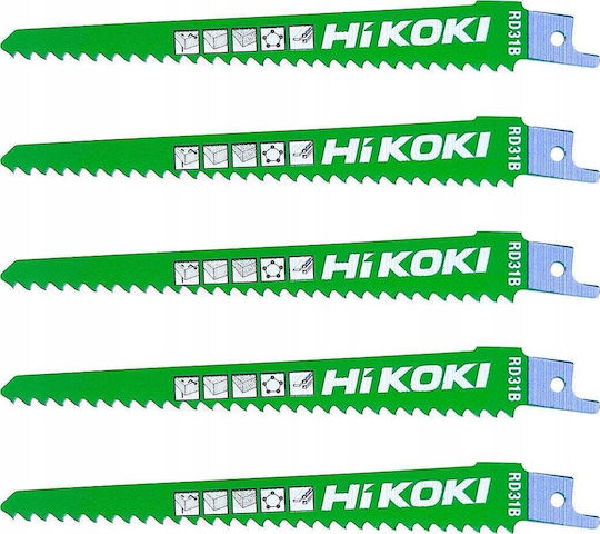 Hikoki Stichsägeblätter Rd31b/s611df 150mm 5 Stück