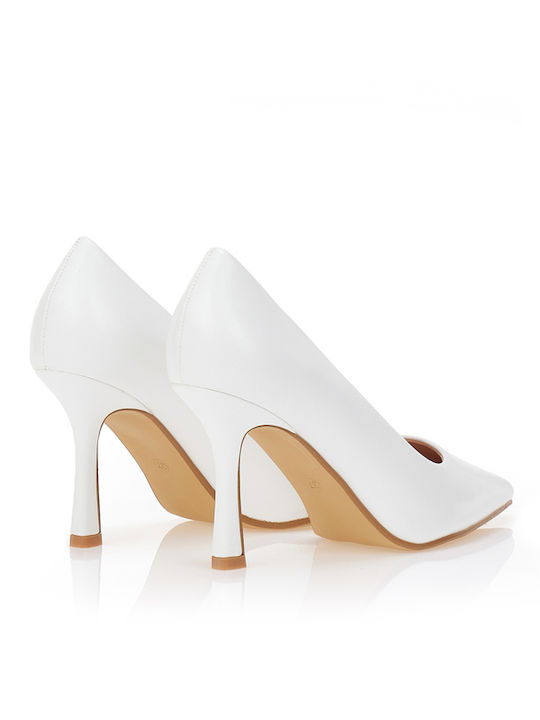 Pumps mit hohem Absatz Weiß