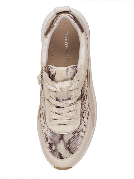 Tamaris Sneakers Beige Snake