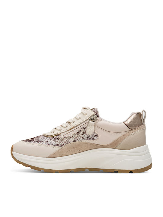 Sneakers Beige Snake
