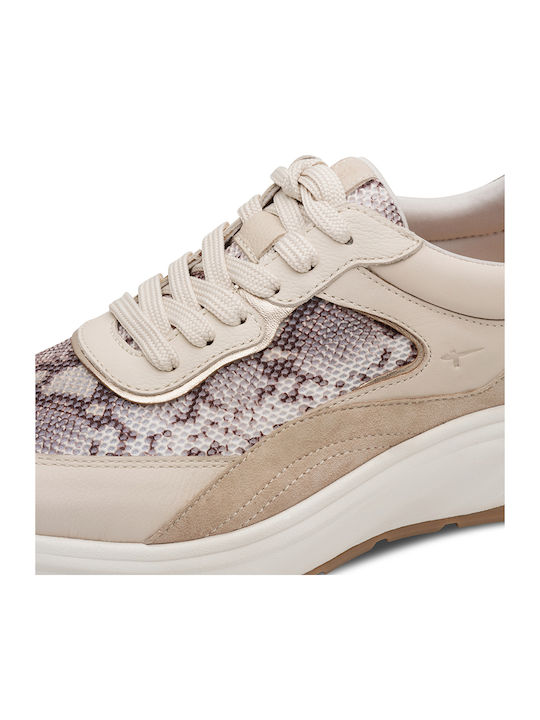 Sneakers Beige Snake