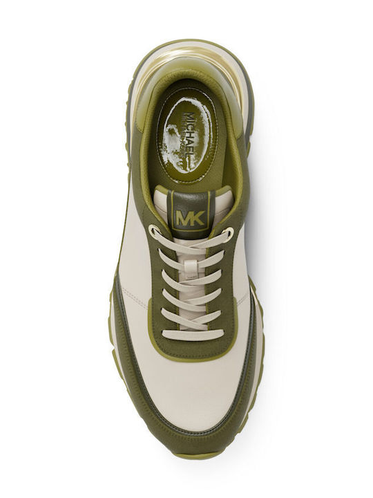 Damen Sneakers Λαδί / Μπεζ / Λευκό / Πράσινο