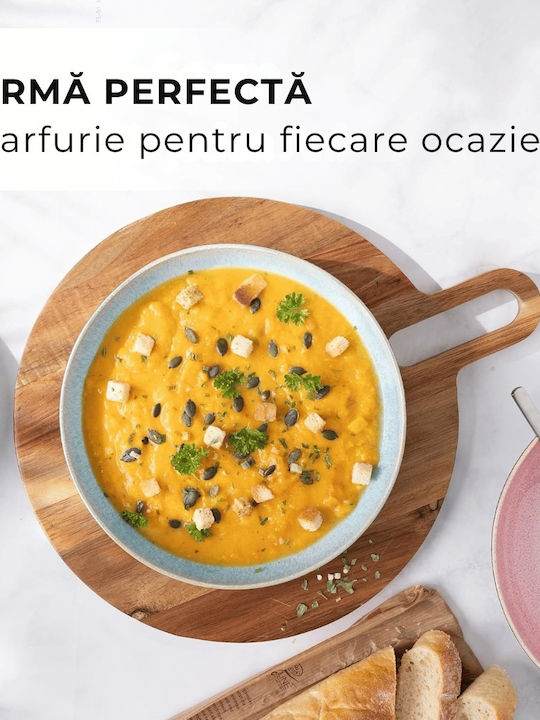 Miamio Las Palmitas Servierplatte Tief Keramik Mehrfarbig mit Durchmesser 22cm 6 Stück