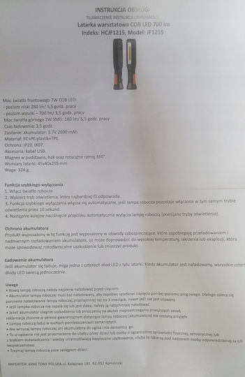 Φωτισμός Εργασίας LED με Φωτεινότητα έως 700lm Λαμπα Εργαστηριου