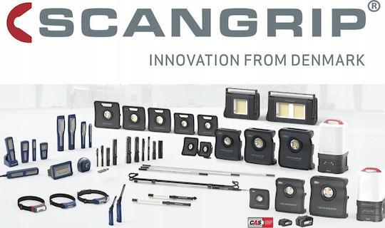 Scangrip Rechargeable Jobsite Light LED with Brightness up to 10000lm