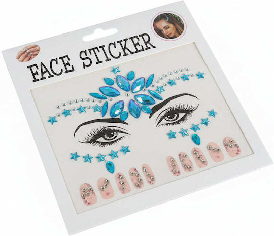 Παιδικά Αυτοκόλλητα Προσώπου & Νυχιών Face Gems 2 Σχέδια