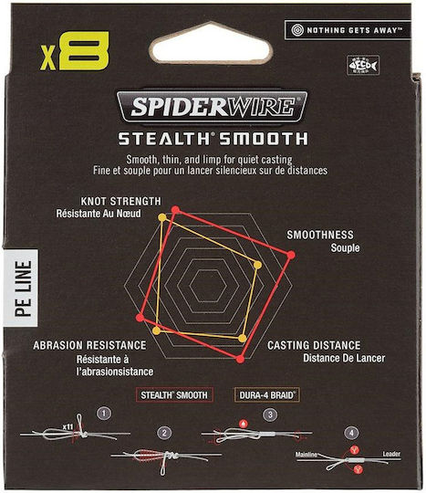 Spiderwire Stealth Smooth X8 Yellow Fishing Filament 150 M 0.19 Mm 18 Kg