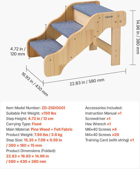 Vevor Ramp Car for Dog