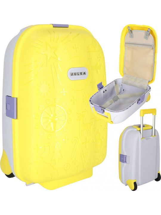 ikonka Valiză de Cabină Pentru Copii Galbenă ikonka Valiză de Cabină Pentru Copii Galbenă